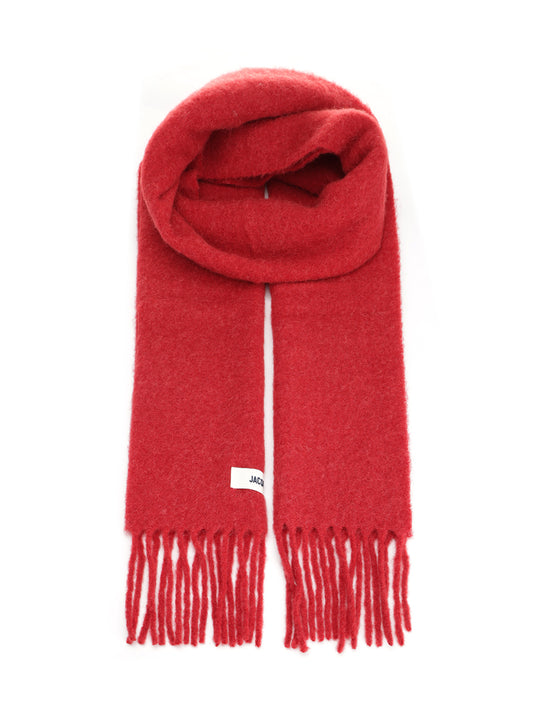 Wool Blend Scarf Scarves And Foulards Red