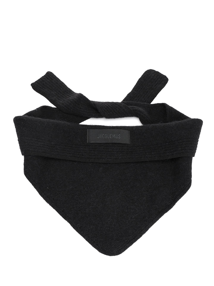 Jacquemus Gros Grain Scarves And Foulards - Black | e5951b41ba30c2226410292c327f2a82c9a7be60