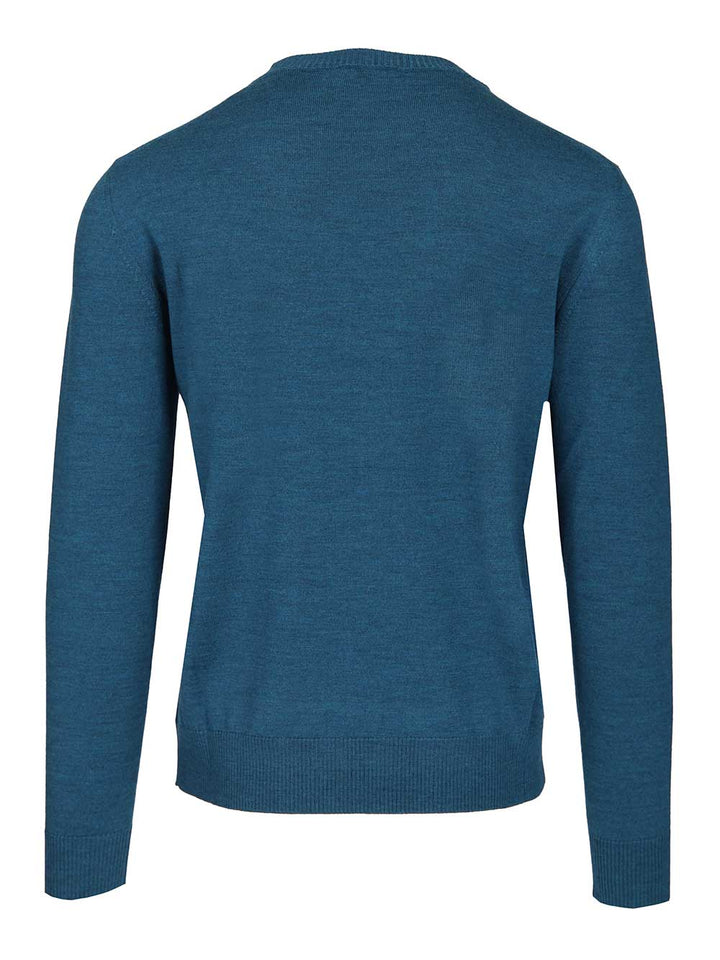 Ballantyne Crew Neck Sweater Knitwear - Blue | 3e6c0be3f182b3dcfbaeb15f0df32c1805810841