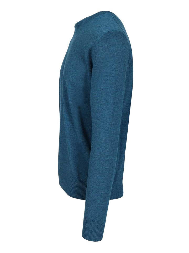 Ballantyne Crew Neck Sweater Knitwear - Blue | b948de7ef58d17f50b45071e6ed6a63e1441c10c