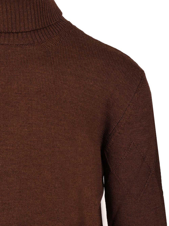 Ballantyne Merino Wool Turtleneck Knitwear - Brown | 1a4d763d99cb133ac148c5be2d624c72f6e97d61