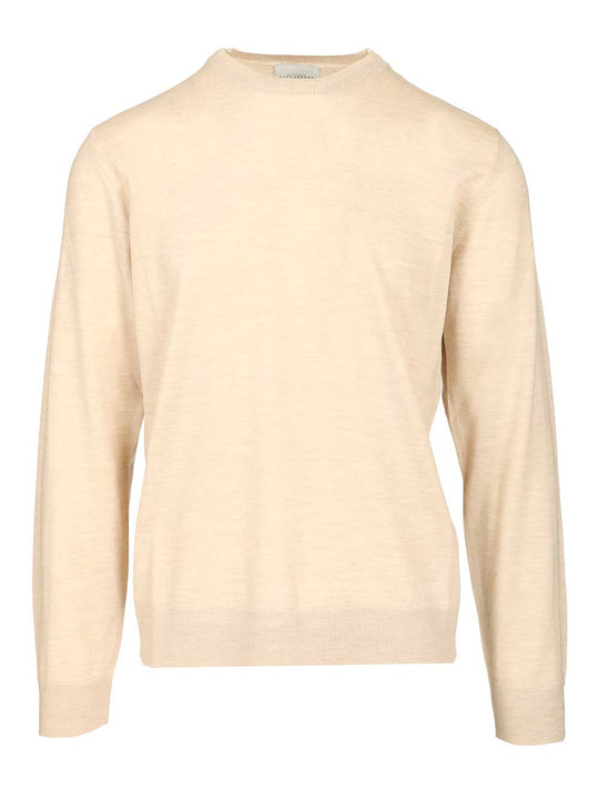 Crew Neck Sweater Knitwear White