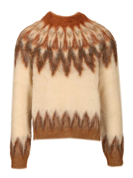 Nicolas Mohair Sweater Knitwear Orange