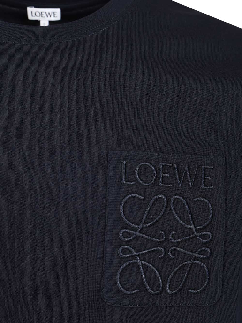 Loewe Cotton T-Shirt - Blue | e9c8fe41a6437fc1502bf550a31809fcde5a9eae