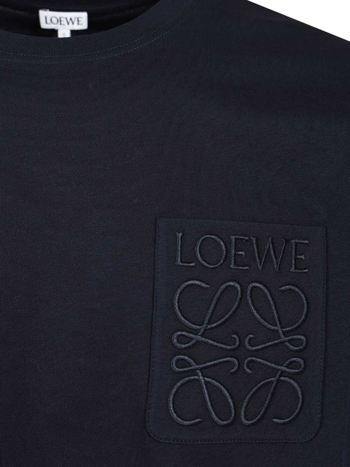 Loewe Cotton T-Shirt - Blue | e9c8fe41a6437fc1502bf550a31809fcde5a9eae