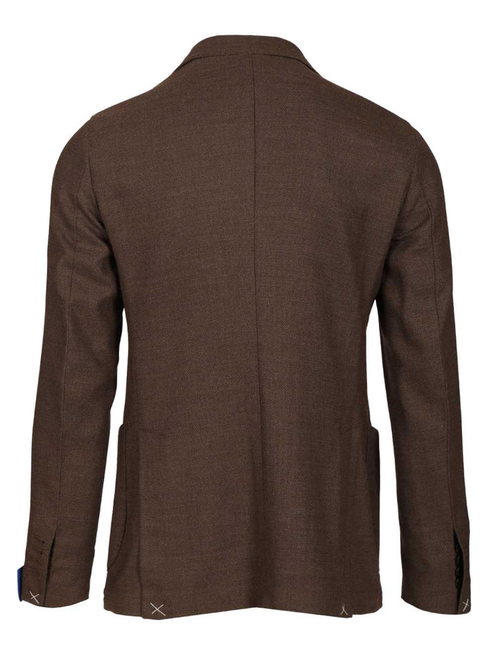 Guarinucci Unlined Double-Breasted Wool Blazer Jackets - Brown | 0a2bdfd4f308fb949a03386162ebd7e235e4e578