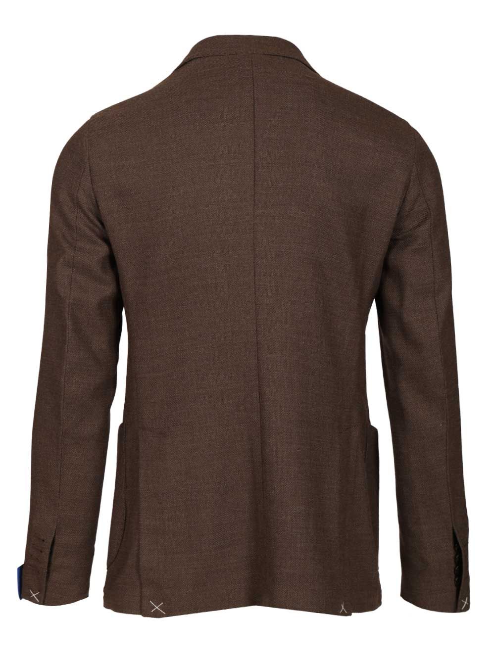 Guarinucci Unlined Double-Breasted Wool Blazer Jackets - Brown | 7b0386a438d15b72d3b4317612f146c3b9ddc2e1