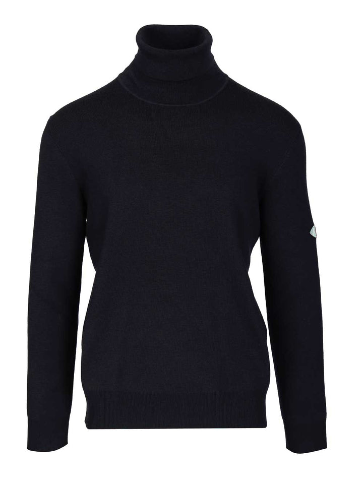 Bottega Veneta Navy Blue Wool Turtleneck Sweater Knitwear - Blue | f0aee211dff4a9194d7e39c0abf02d0704fad6f9