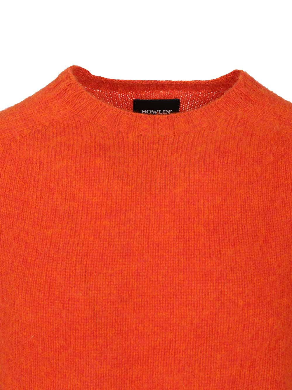 Howlin' Shetland Wool Crew Neck Knitwear - Orange | 83cd07bd5933d890f8c34e61d30c75d347e6b33c