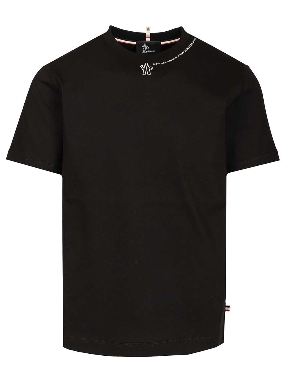 Moncler Grenoble Crew Neck Cotton T-Shirt - Black | d1a9e24acb6480acd4ca5d28b0cfebfbe901b29c