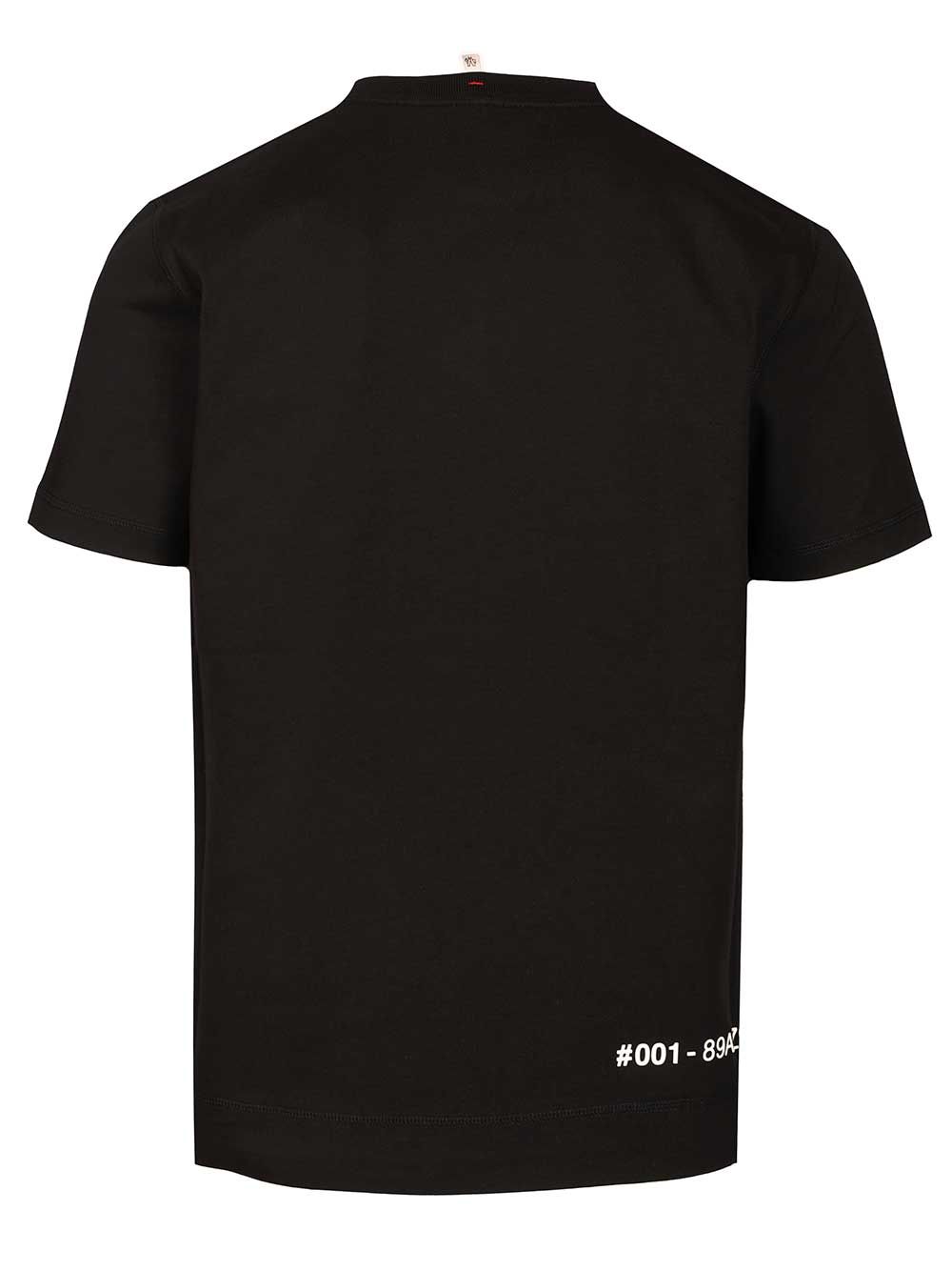 Moncler Grenoble Crew Neck Cotton T-Shirt - Black | 38005569729f08889dfa9bb69b58a8fdd22f5ce8