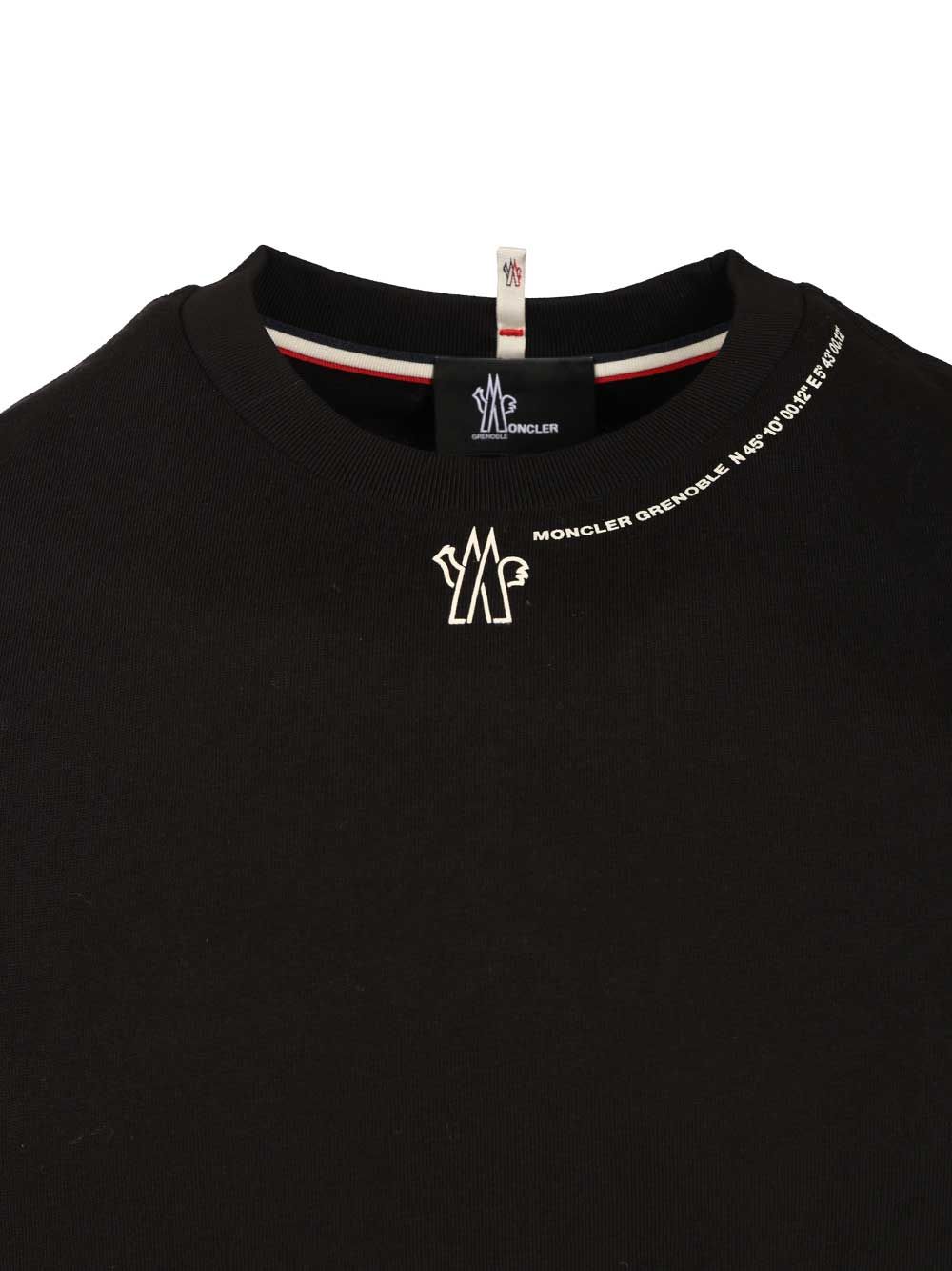 Moncler Grenoble Crew Neck Cotton T-Shirt - Black | 69dc3691abd4d59fcd6f728c07aa1bcdce2a7ce8