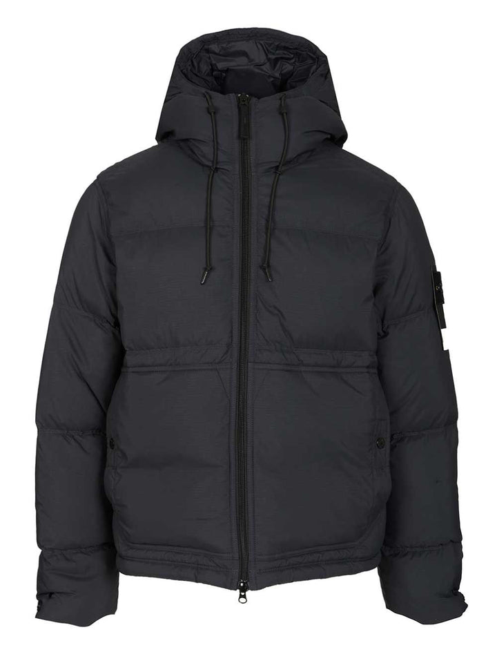 Stone Island Down Parka In 6.6 Cordura® Ripstop Nylon Jackets - Blue | 20662b1de20e3994d3801de6007e8ff87de3c111