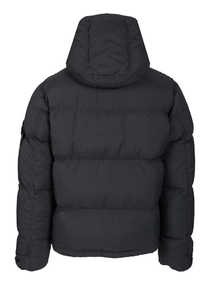 Stone Island Down Parka In 6.6 Cordura® Ripstop Nylon Jackets - Blue | 138acd7e19eb63559ee5a5623306e15b5a4e20ea