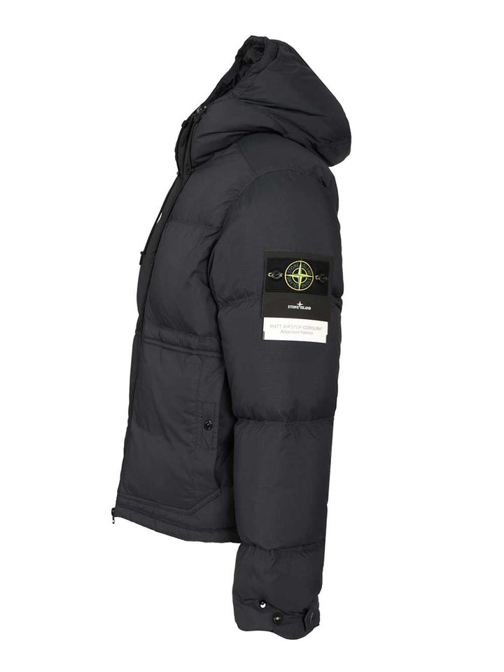 Stone Island Down Parka In 6.6 Cordura® Ripstop Nylon Jackets - Blue | ec2c30e1368edec08f356d989688bafbfbd1f903