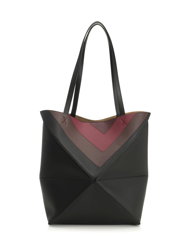 Loewe Puzzle Fold Shoulder Bags - Black | fddf9db4f9d8f7f77f3229a0f7dcbc7de2e7f6d2