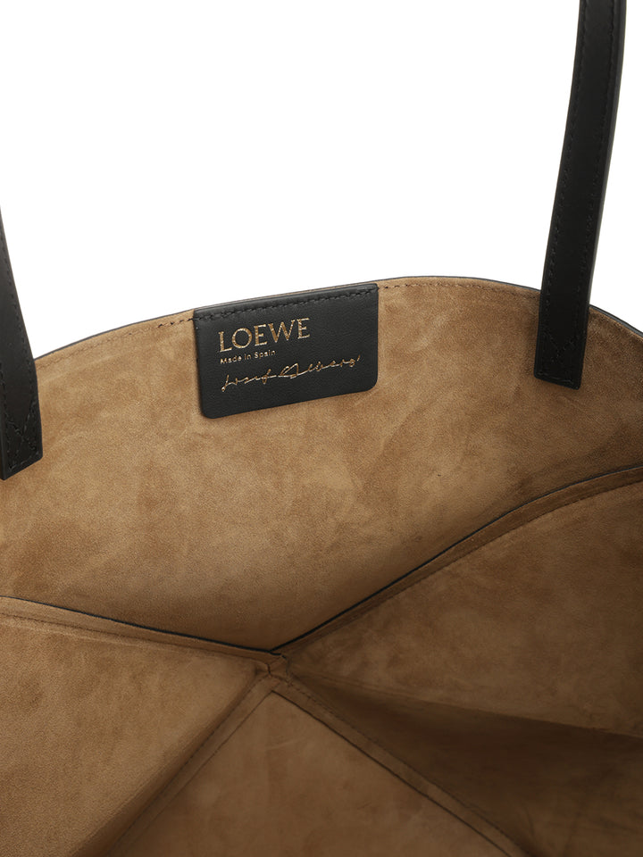 Loewe Puzzle Fold Shoulder Bags - Black | 105cf2f7dbedab4cfb90ddde2da018e812138c6c