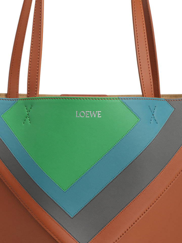 Loewe Puzzle Fold Shoulder Bags - Brown | 70ebf82f001b8daebc742b7df286ebd789aa8f4a