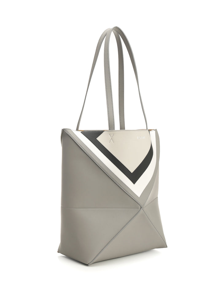 Loewe Puzzle Fold Shoulder Bags - Grey | d7a2b8438eb4126206d89c8ab0ca0e2d48221b79
