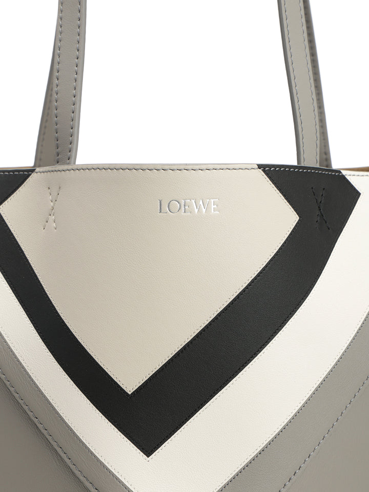Loewe Puzzle Fold Shoulder Bags - Grey | 45c4fc234b062e66cd5116aaa0ea675d6bc36e11