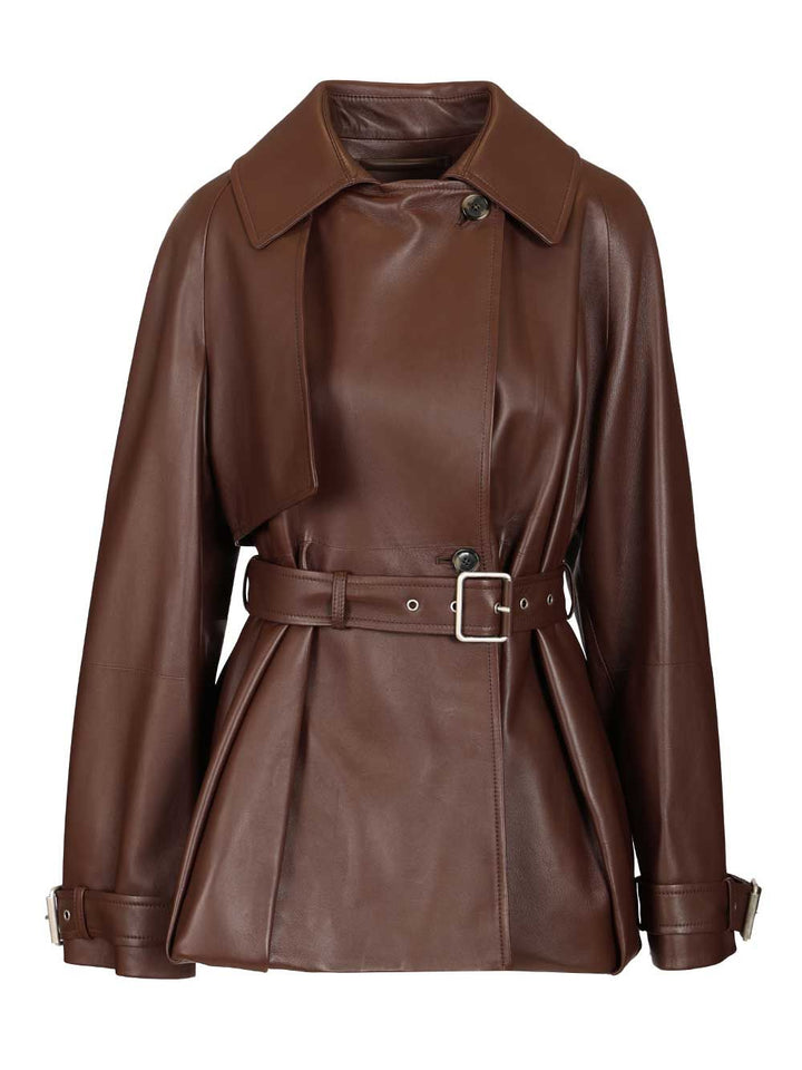 Loewe Lambskin Nappa Jacket Jackets - Brown | fb39915775c8c58f4cd77cb2bf90087bf073e1ee