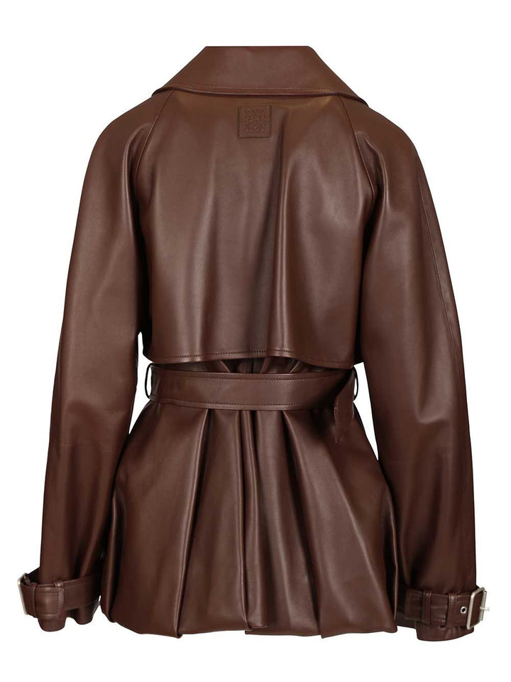 Loewe Lambskin Nappa Jacket Jackets - Brown | db9ba8198e53459ee51544b22a96612707444661