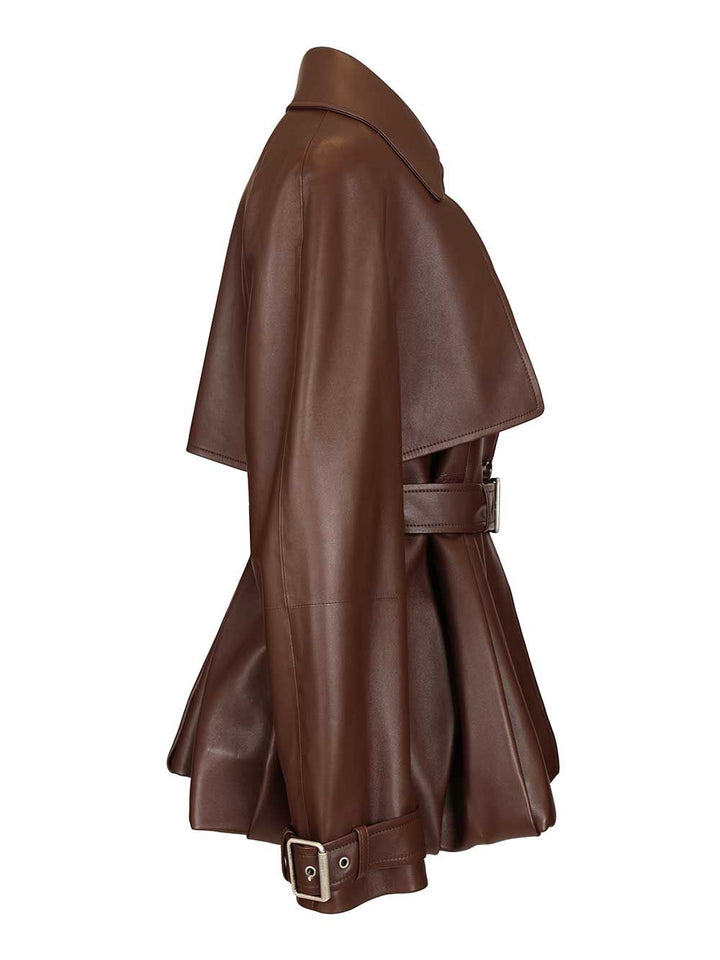 Loewe Lambskin Nappa Jacket Jackets - Brown | b85f1051d2985aa43d90339fb8cd1977f56f6182