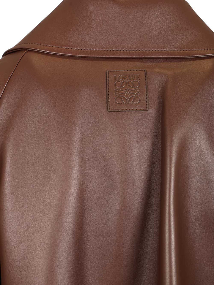 Loewe Lambskin Nappa Jacket Jackets - Brown | 43da14f6ad2aabe4a8b77a1b6549918508fba2ee