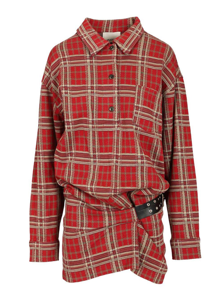 Isabel Marant Blandia Dress Dresses - Red | 41f3061fc8097a300fdafd57fb2435bc7931f657