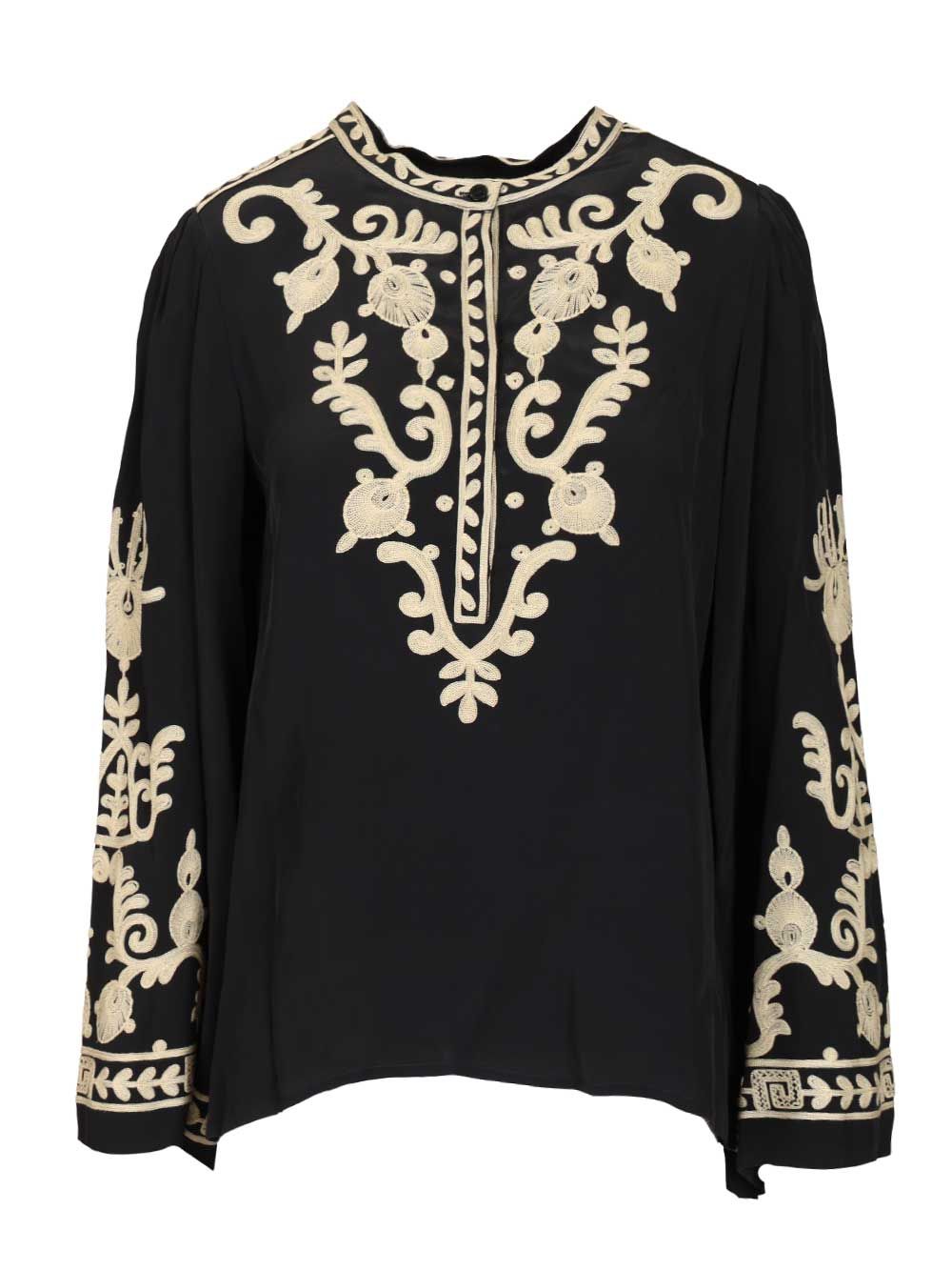 Marant Etoile Falonne Crepe Shirt Shirts - Black | 32d1925421b3222c80ac6e9682f7af53918700d8