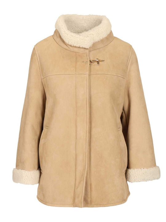 Sheepskin Cape Coats Grey