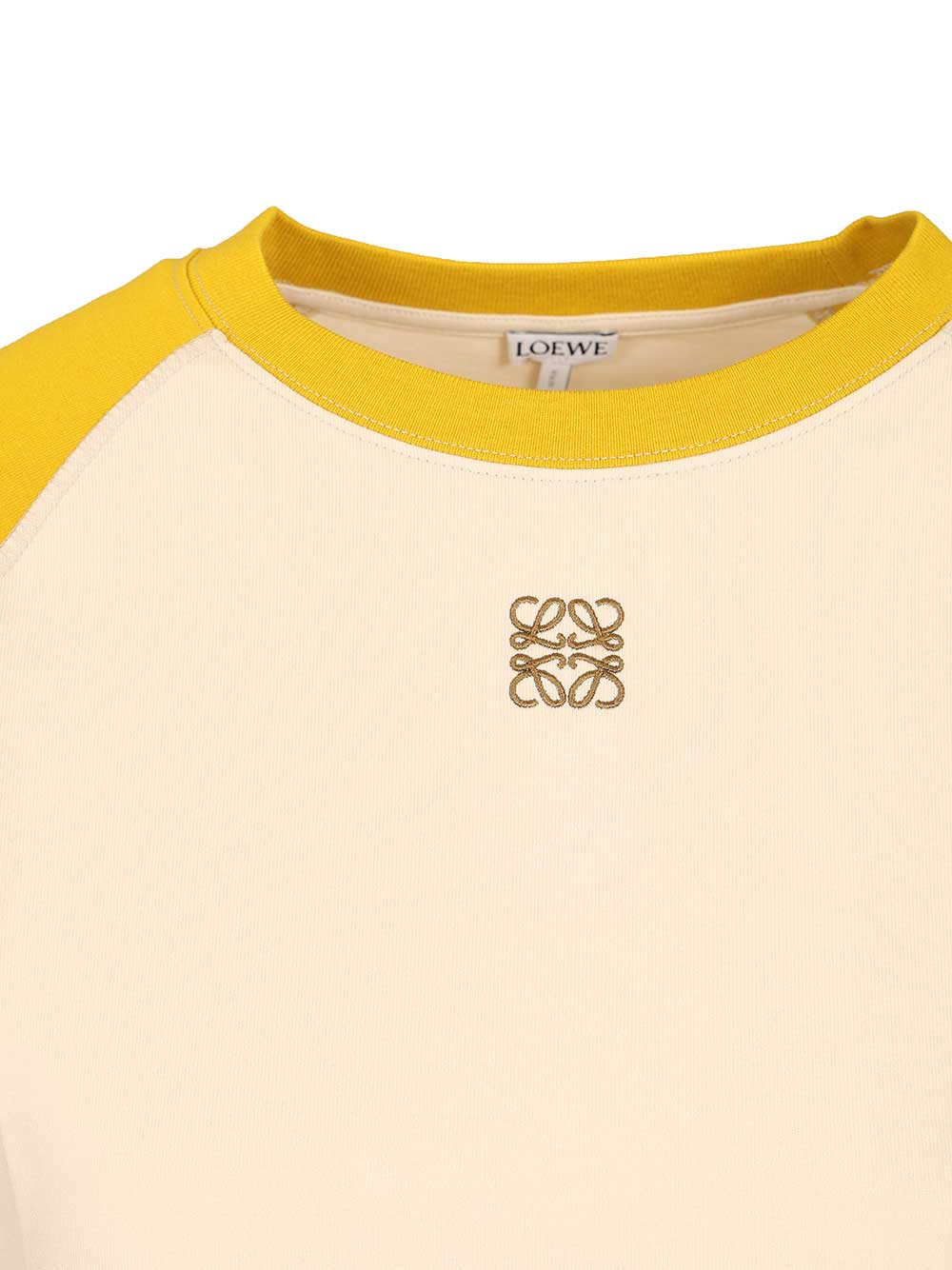 Loewe Stretch Cotton And Viscose Jersey T-Shirt - Yellow | 2ec5a06d99267b7c81858f944859f471efecf39a