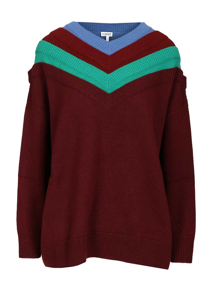 Loewe Wool Sweater Knitwear - Multicolor | d3d28f40413ee2f1d6d3c060486dc8752c6be17e