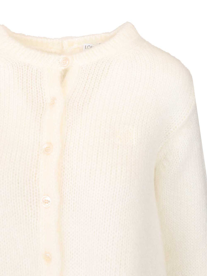 Loewe Mohair Blend Cardigan Knitwear - White | a2fa19bf0090529872da32700ff91c6a7e49fd27