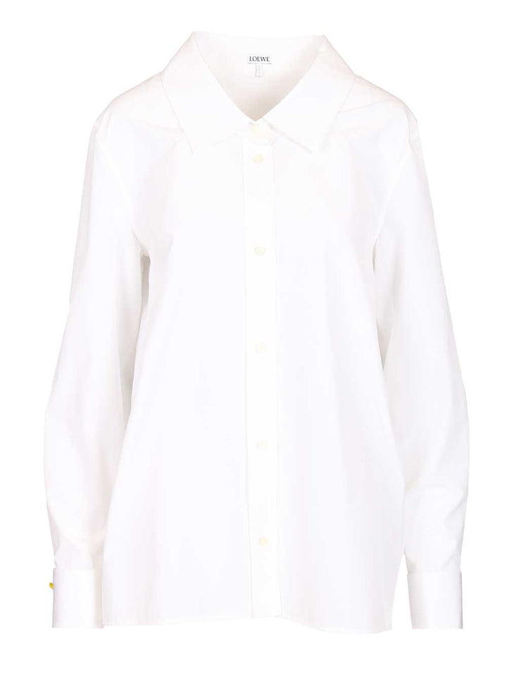 Loewe Cotton Poplin Shirt Shirts - White | dd014386b72451eea7090d94225575453b0849dc