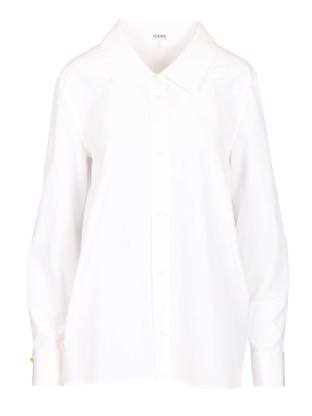 Loewe Cotton Poplin Shirt Shirts - White | dd014386b72451eea7090d94225575453b0849dc