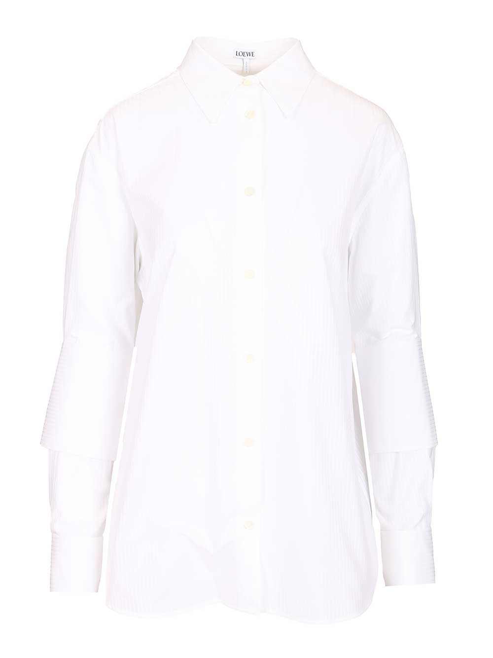 Loewe Cotton Shirt Shirts - White | f5f4ac165f16138432fad7bc7dbf0ad494724607
