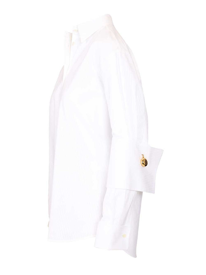 Loewe Cotton Shirt Shirts - White | e11be214325b67c7fadc5234e018be381336cc42