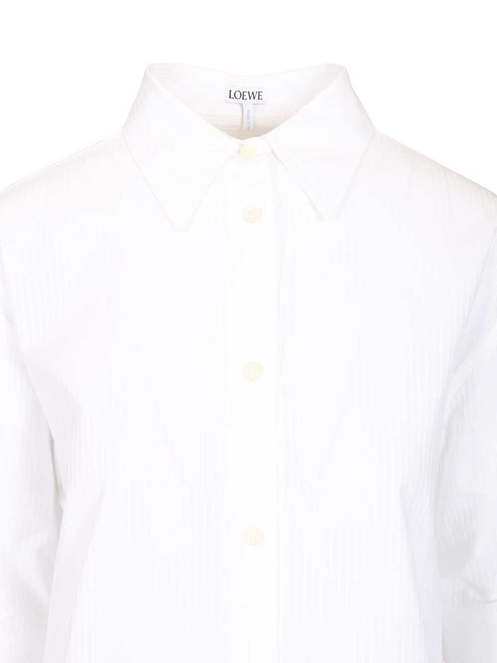 Loewe Cotton Shirt Shirts - White | 5598b17ded6a4b79e8647cd51faba434008c19fe