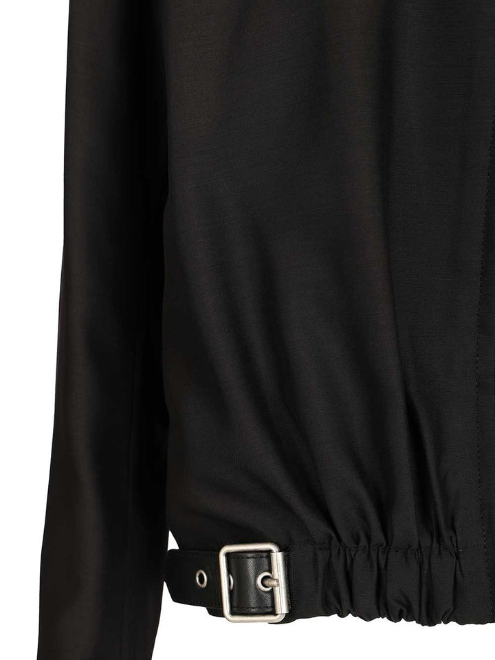 Loewe Wool And Silk Jacket Jackets - Black | 6c38f47391b2746e558e64a5053327d86db484a2