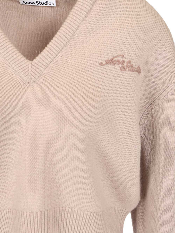 Acne Studios Wool Sweater Knitwear - Grey | df577ce02292fa60bed20102a35cfbf3d497bc1c