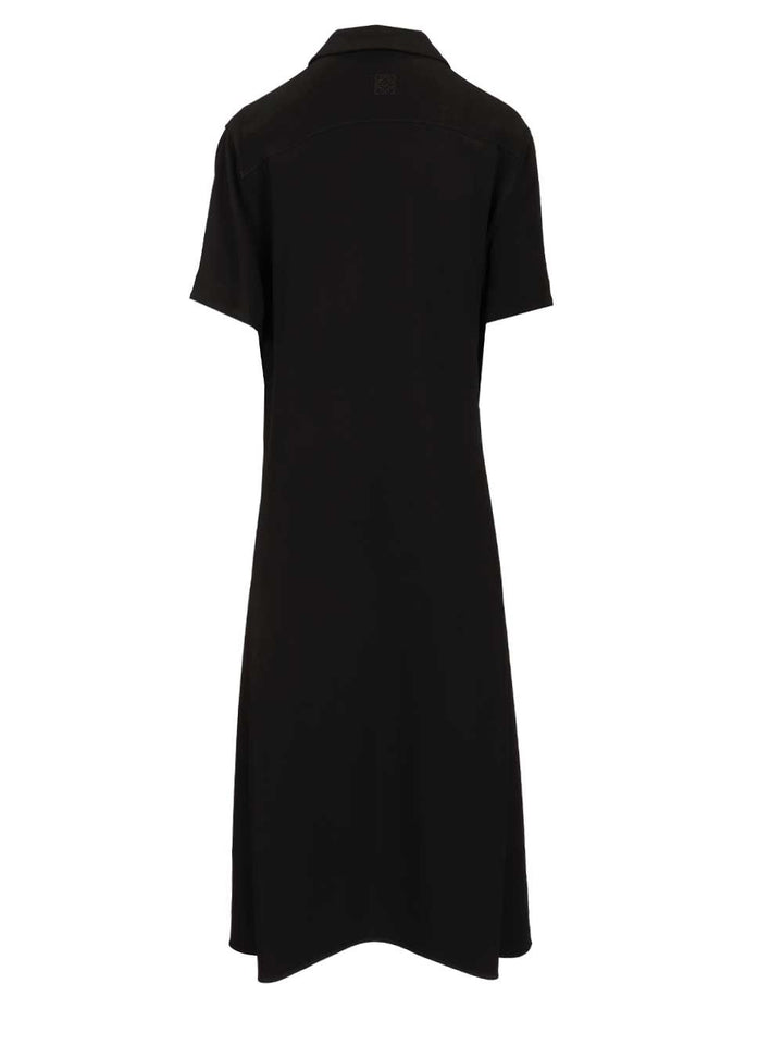 Loewe Stretch Viscose Dress Dresses - Black | 69321a551b99bbb71cc0c2ea62f9a465ef59b7ab