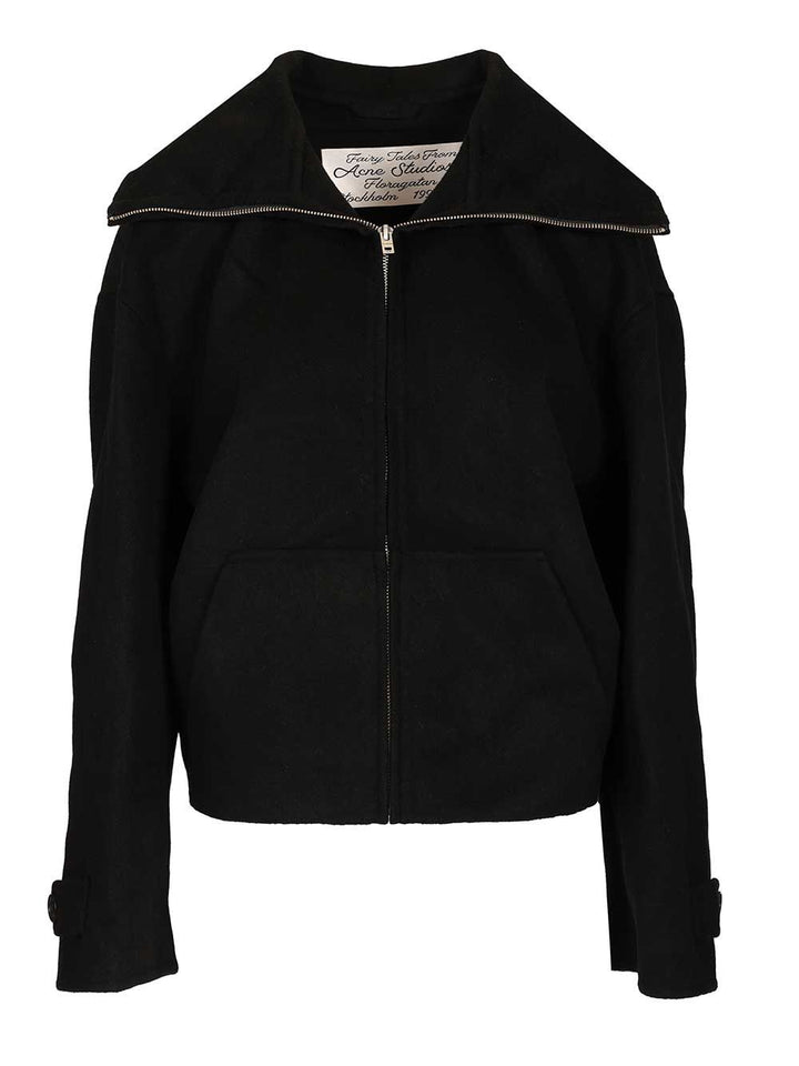 Acne Studios Wool Jacket Knitwear - Black | 844bb3bf810eb9a845e62fbccddbbbc73f0955fe