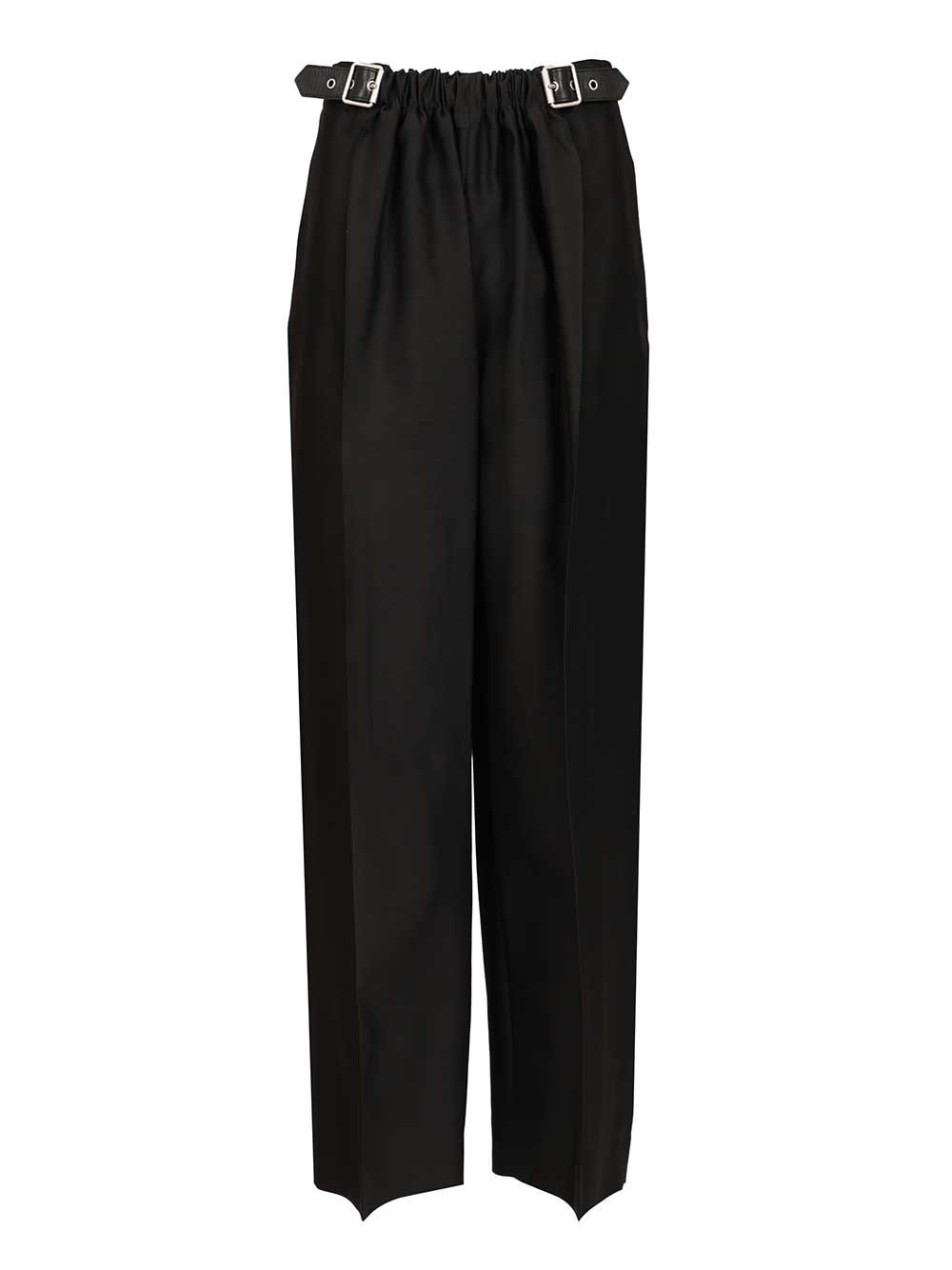 Loewe Wool And Silk Trousers - Black | 4dd565bfda0c048b5c72ac4816e6536128971293