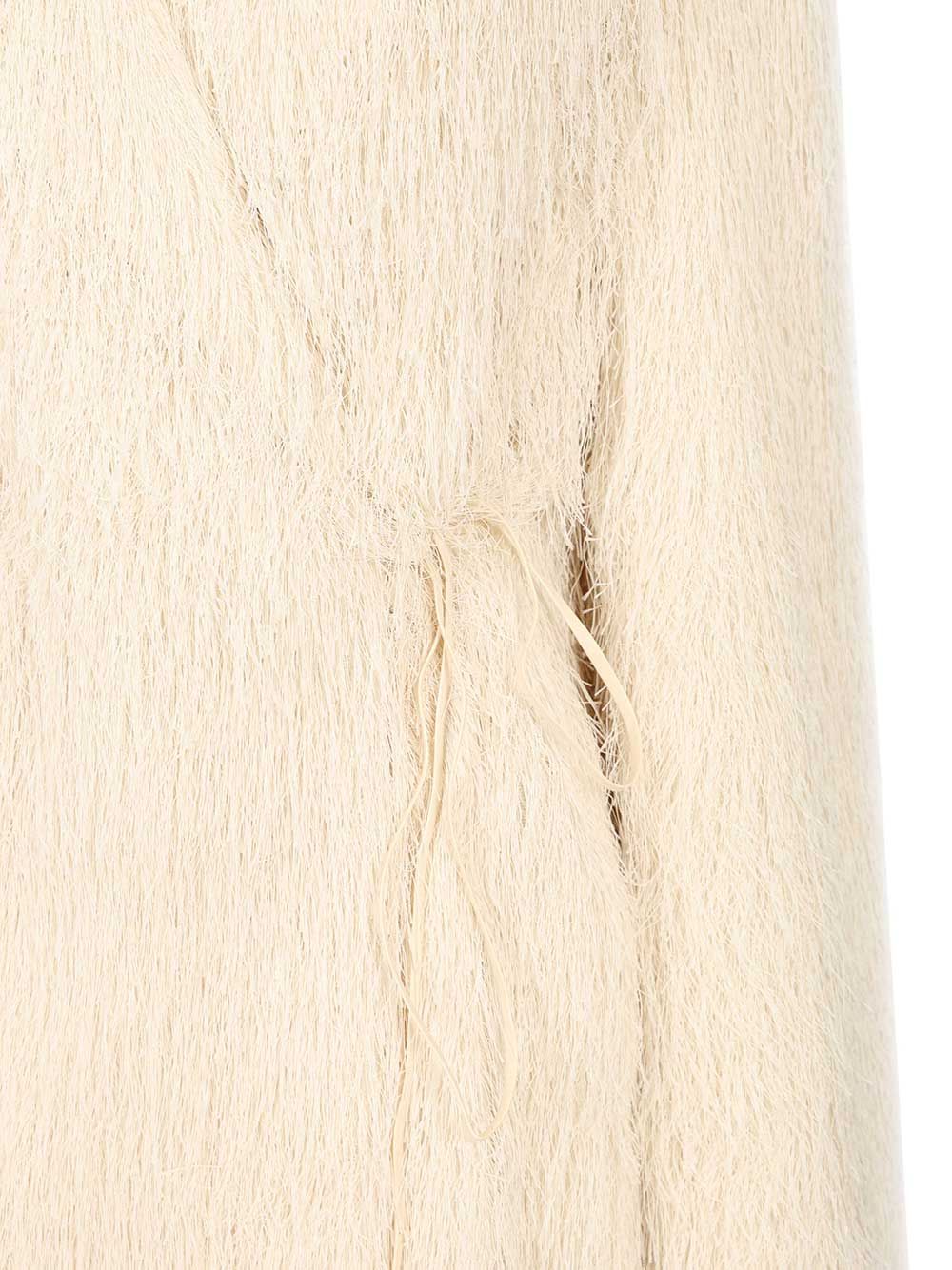 Dries Van Noten Jacket With Fringes Coats - White | fc7aca3c54bfc26505a875fb7902226b3f146dce