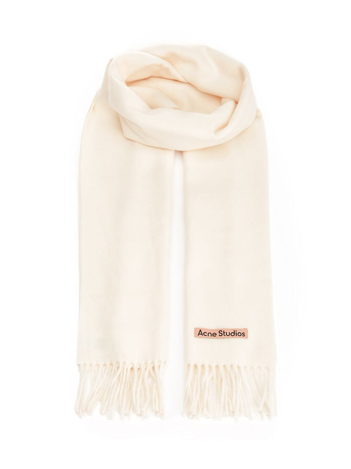 Acne Studios Wool Scarf Scarves And Foulards - White | 106285d7e8cccd21cdec779de0cb6728f7640c13