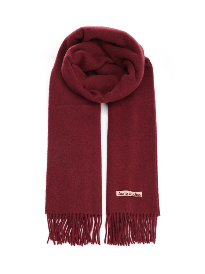 Acne Studios Wool Scarf Scarves And Foulards - Bordeaux | b79fe9c02095246176aca01724e4ded633873bd4