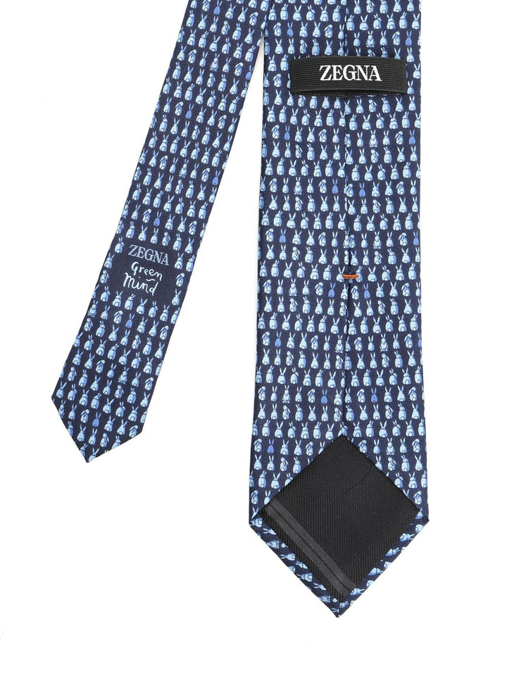 Ermenegildo Zegna Silk Tie Ties And Bow Ties - Blue | 187307934a70ed60f0203304a39179634321a12f