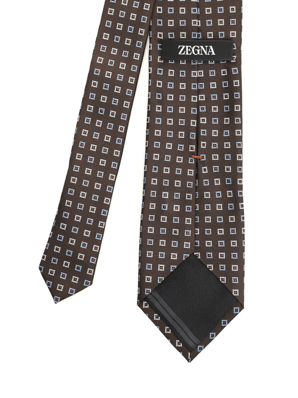 Ermenegildo Zegna Jacquard Silk Tie Ties And Bow Ties - Brown | aad3feef4a243211132c4b2d47252c8ab7682208