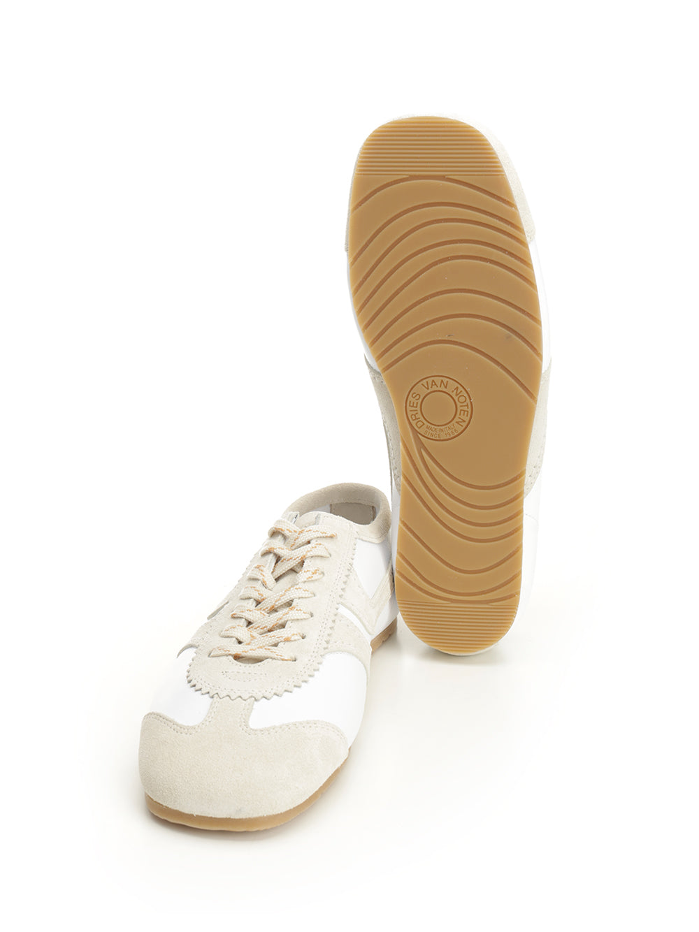 Dries Van Noten Suede Sneakers - White | 11ae9de2d07a9ee696fcdb6d7ff6f039ddc82569